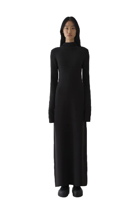 Hooded Oversized Wool-knit Dress High-end unclassified dresses