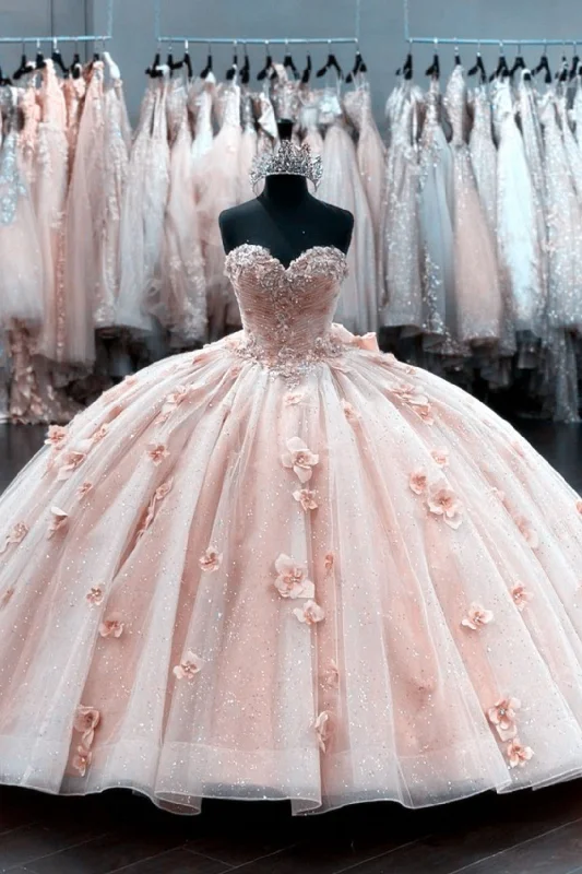 Light Pink Ball Gown Dress For 15th Birthday Open-back unclassified dresses