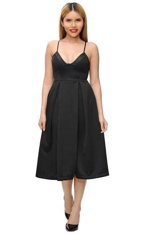 Little Black Dinner Dress - Bessie Flowy unclassified dresses