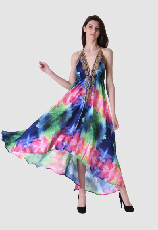 Multicolor Canvas Dress Floral unclassified dresses