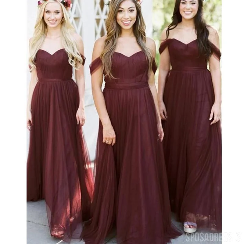 Off Shoulder Dusty Bridesmaid Dresses Online, Cheap Bridesmaids Dresses, WG744 Breathable unclassified dresses