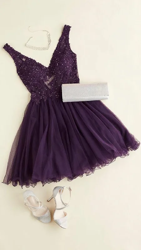 Purple homecoming dress Formal unclassified dresses