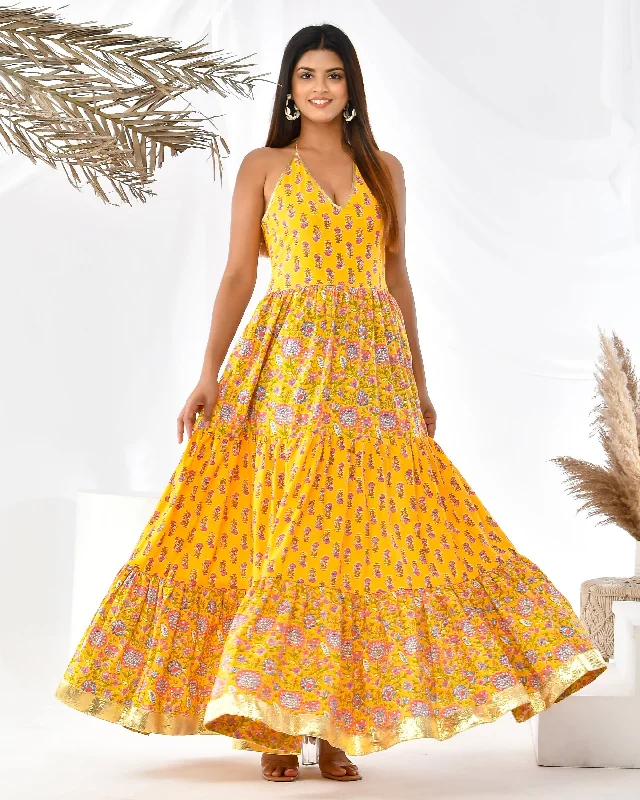 SUNNY BLOOM YELLOW DRESS High-low unclassified dresses