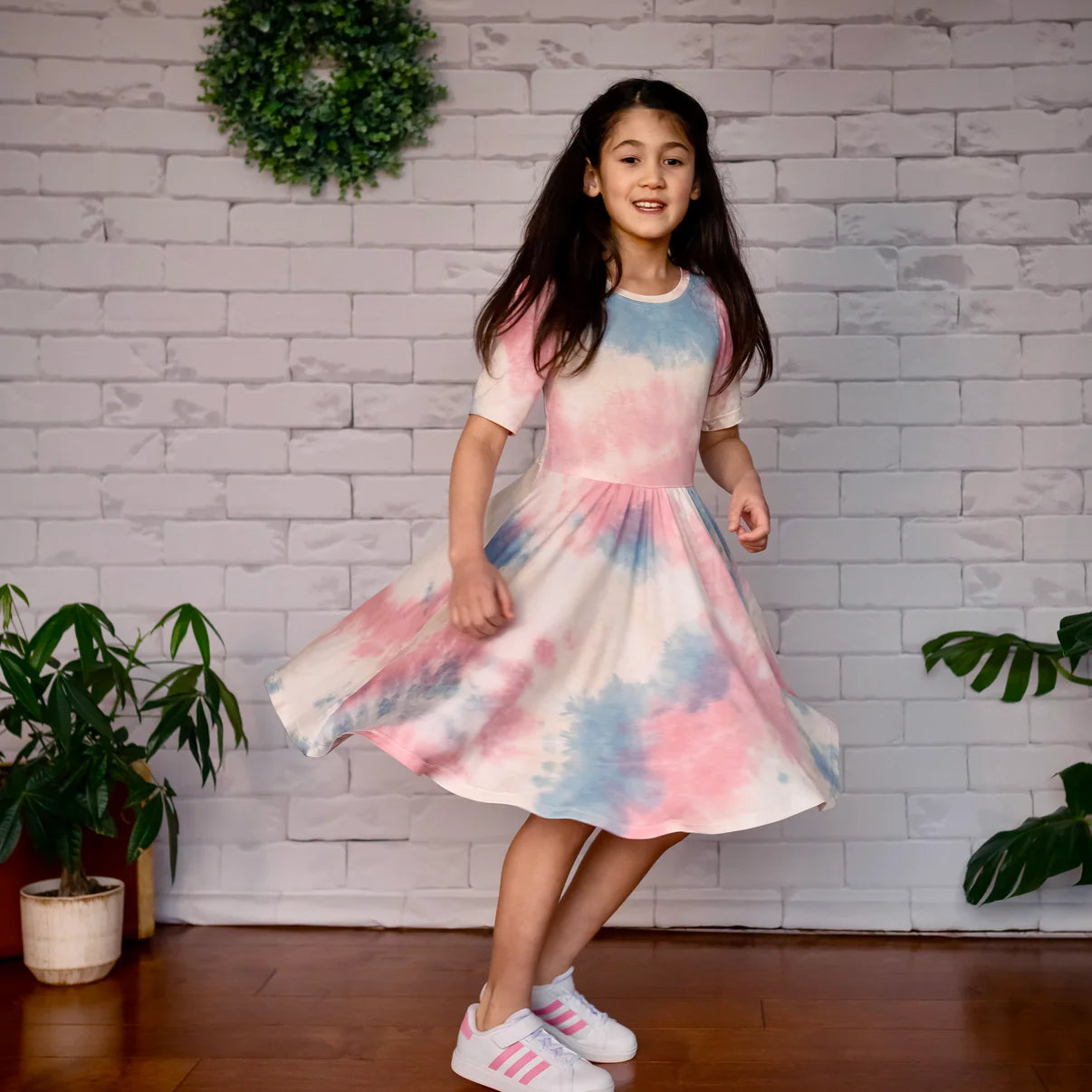 Isla Dress -Tie Dye Bamboo Opal Winter unclassified dresses