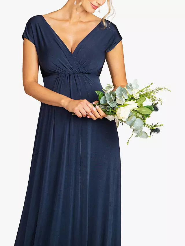 Tiffany Rose Maternity & Nursing Nightshadow Blue Gown Francesca Color block unclassified dresses