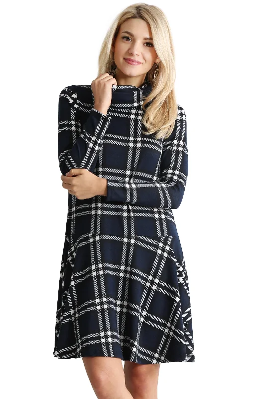 Navy - Black Plaid