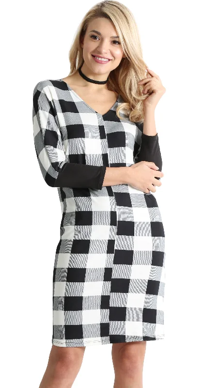 Black Plaid / Black Sleeve