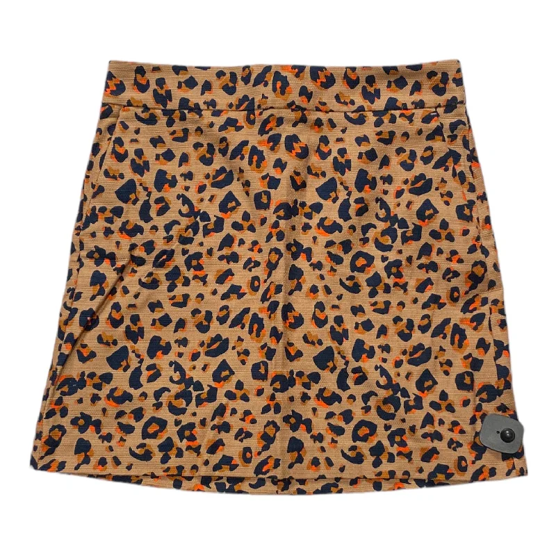 Animal Print Skirt Mini & Short Loft, Size 10 Stretch Mini Skirt