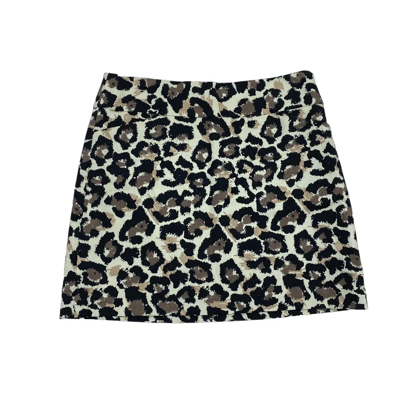 Animal Print Skirt Mini & Short Loft, Size 6 Mini Skirt Party