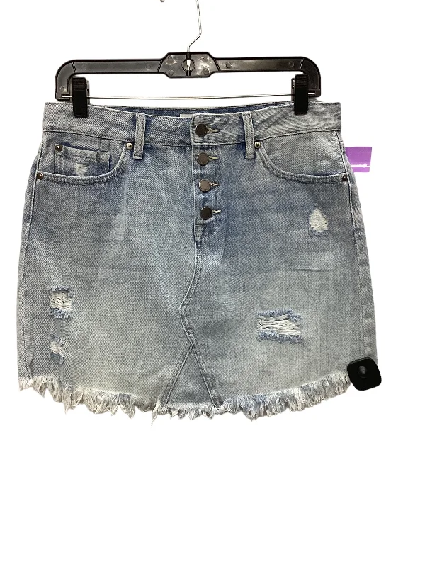 Blue Denim Skirt Mini & Short Just Black, Size M Summer Mini Skirt