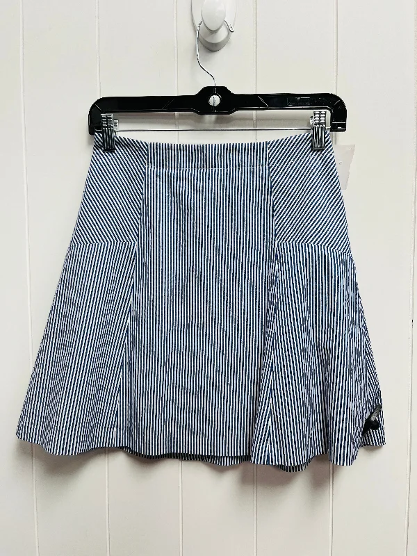 Blue & White Skirt Mini & Short Loft, Size Xxs Stylish Mini Skirt