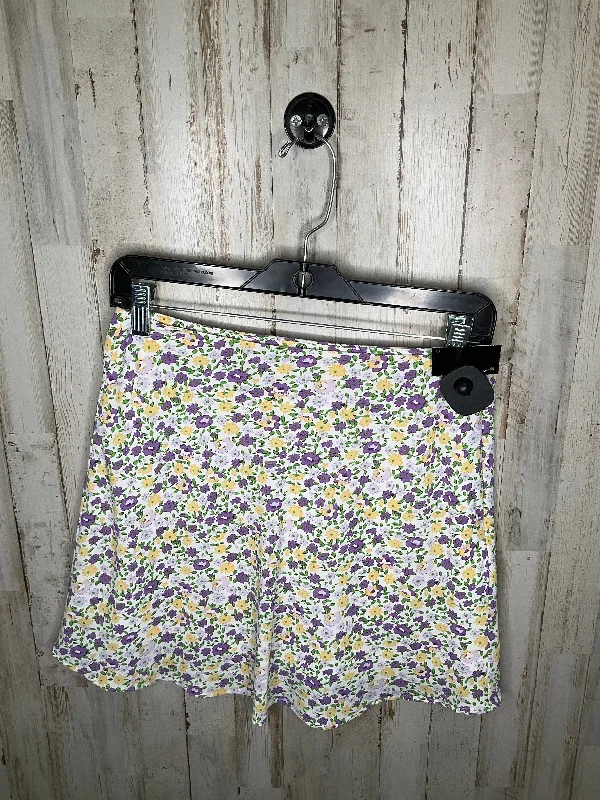 Floral Print Skirt Mini & Short Hyfve, Size M Colorful Mini Skirt