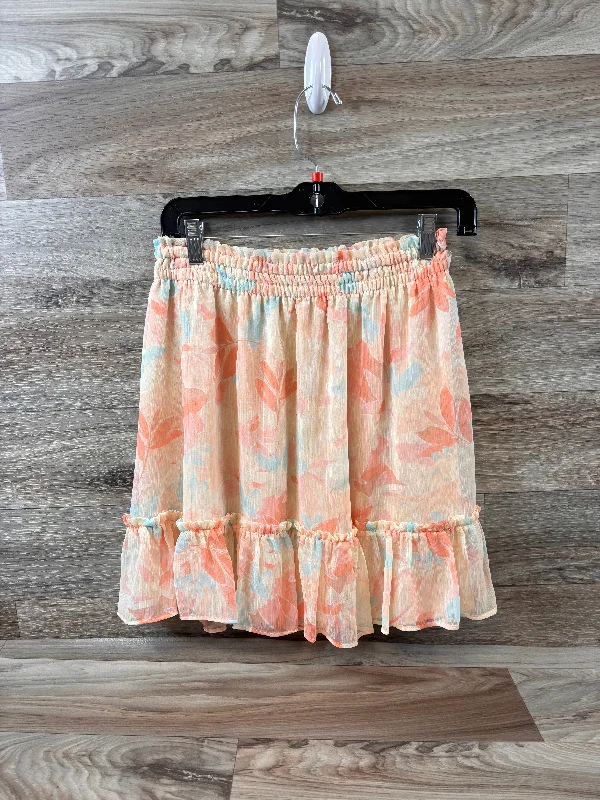 Peach Skirt Mini & Short Lc Lauren Conrad, Size 4 Summer Denim Mini