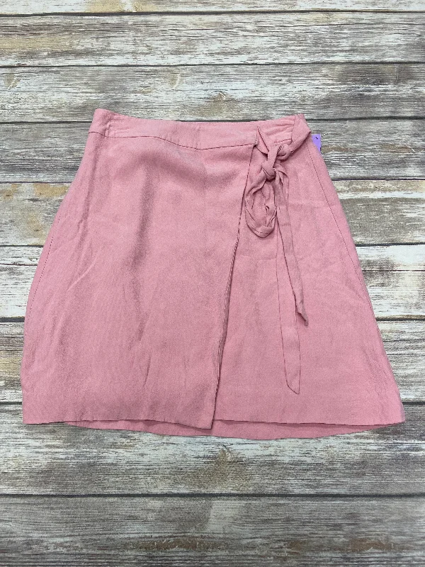 Pink Skirt Mini & Short Loft, Size 0 Mini Skirt Trendy