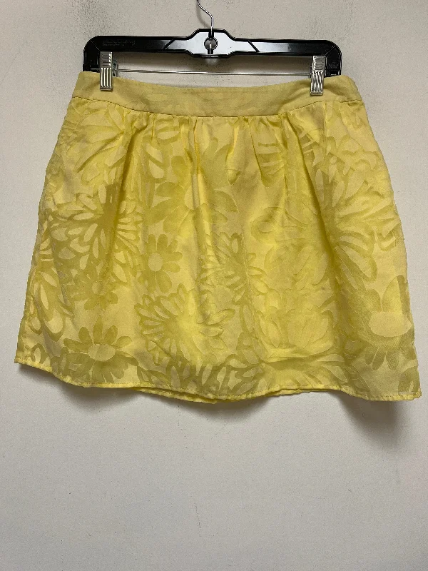 Yellow Skirt Mini & Short Lilly Pulitzer, Size 10 High-Waist Skirt Look