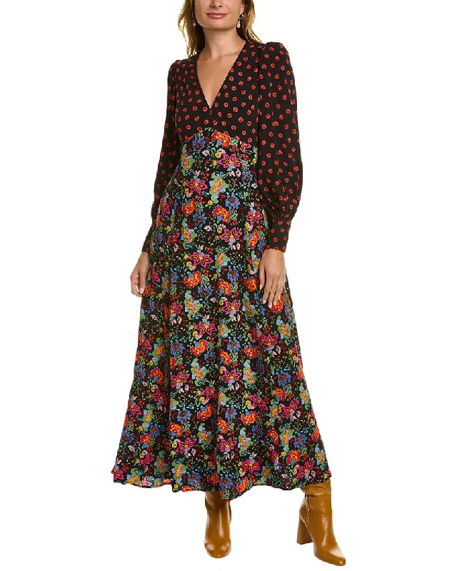 Boden Blouson Sleeve Maxi Dress Embellished Maxi Skirt