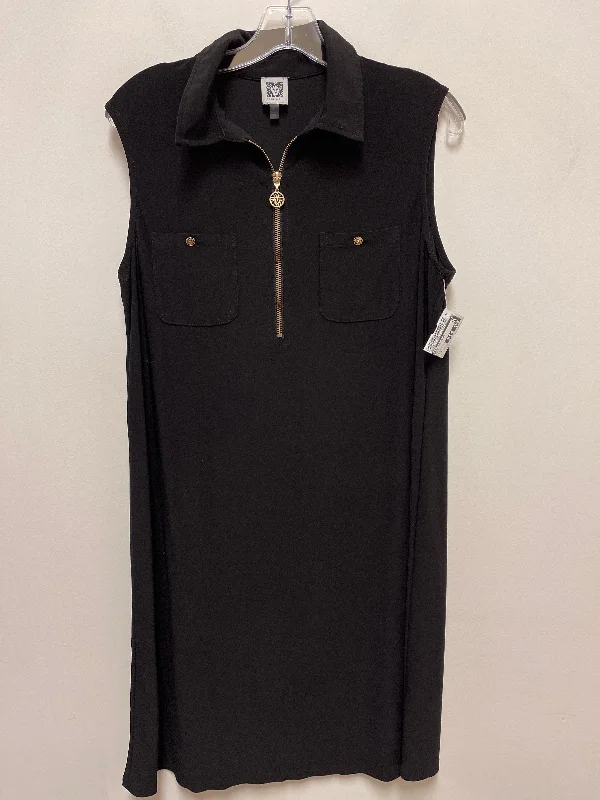 Dress Casual Midi By Anne Klein In Black, Size: L Plain Midi Skirt