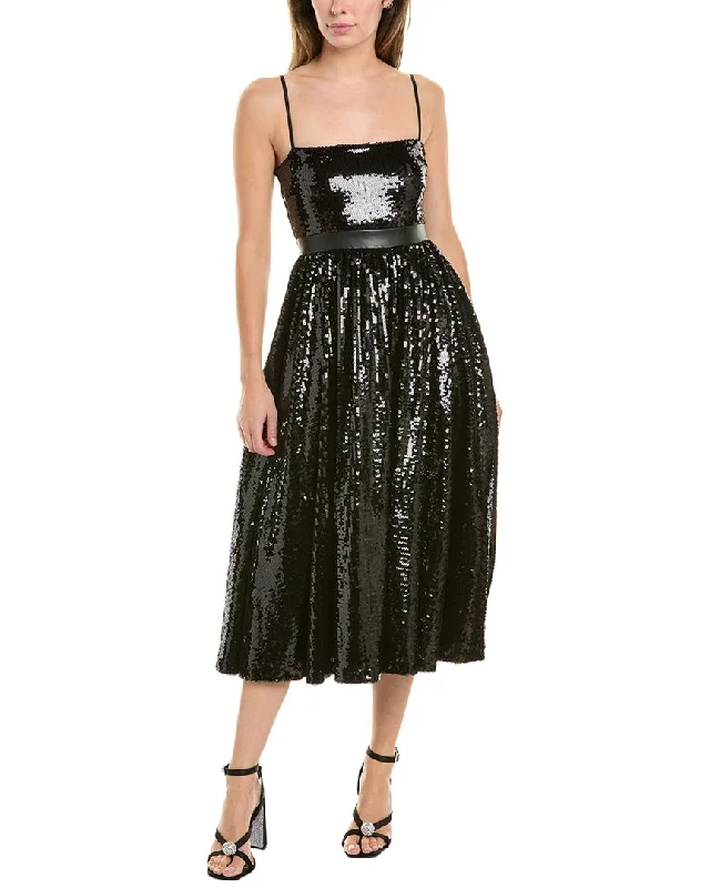 WeWoreWhat Sequin Midi Dress Casual A-line Skirt