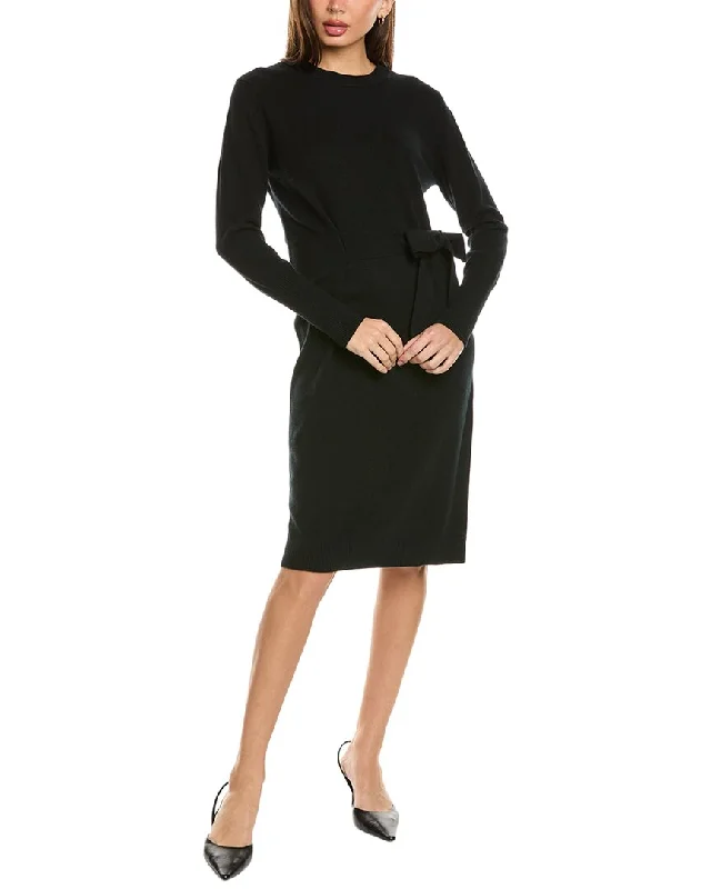 Forte Cashmere Tie Waist Cashmere Sweaterdress Sweater Dress Casual