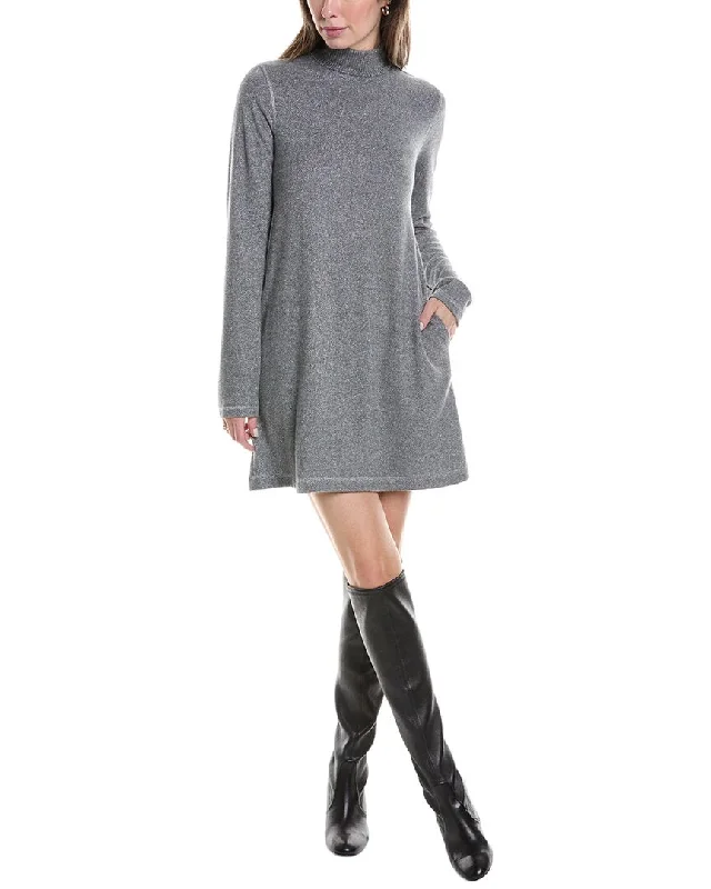 Michael Stars Olivia Sparkle Mock Neck Sweaterdress Comfortable Sweater Dress