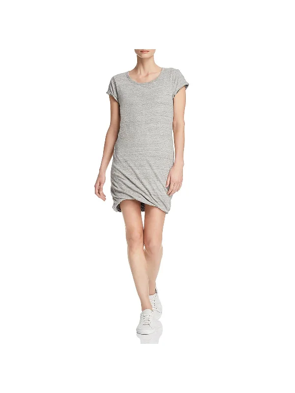 Balboa Womens Cotton Casual T-Shirt Dress V-neck Shirt Dress