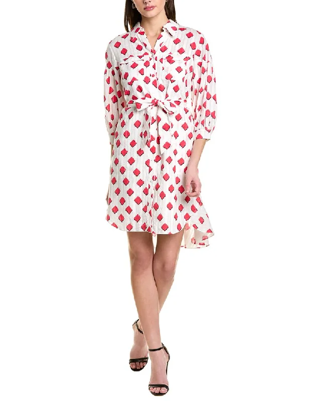 Diane von Furstenberg Paige Shirtdress Wrap Shirt Dress