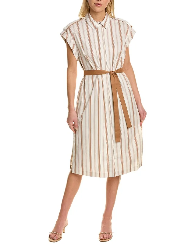 Peserico Tie Waist Shirtdress Shirt Dress Combo